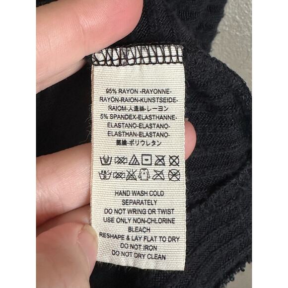 We The Free Long Sleeve 'Lovers Rib Thermal' Tunic Open Back Cowl Neck Size S - Picture 6 of 7